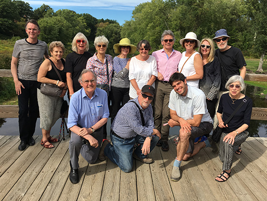 The tour group in Concord