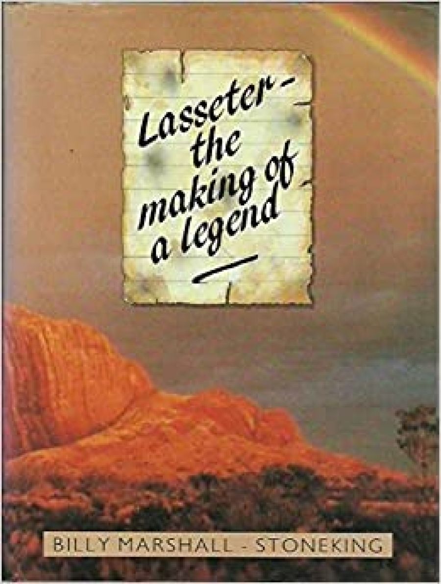 Graham Seal reviews Lasseter: The making of a legend by Billy Marshall-Stoneking