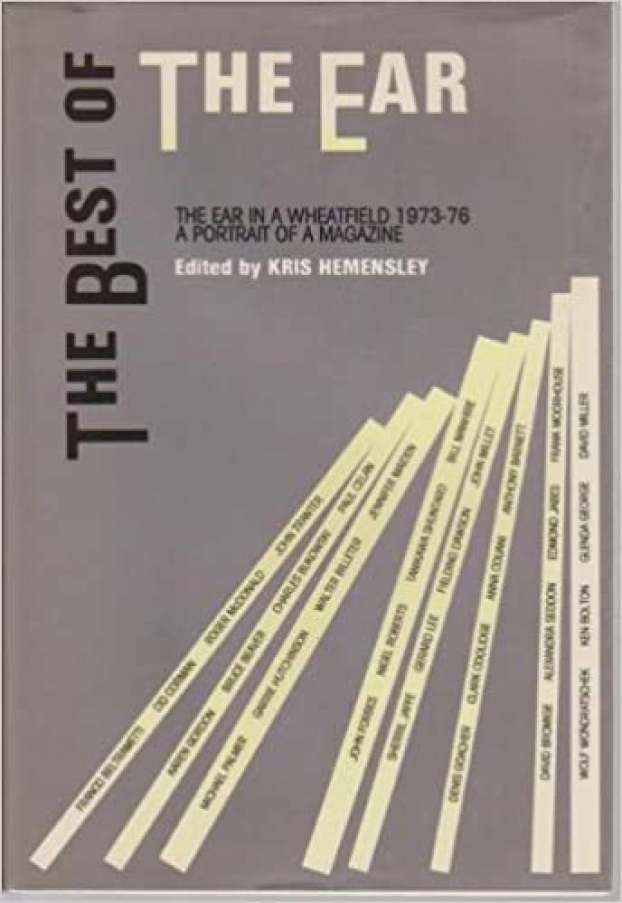 John McLaren reviews The Ear in the Wheatfield edited by Kris Hemensley