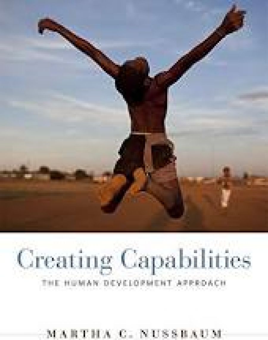 Belinda Probert reviews Creating Capabilities: The Human Development Approach by Martha C. Nussbaum