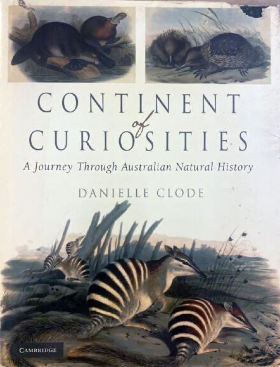 Peter Menkhorst reviews Continent of Curiosities: A journey through Australian natural history by Danielle Clode